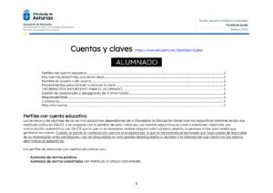 Cuentas y Claves del Alumnado