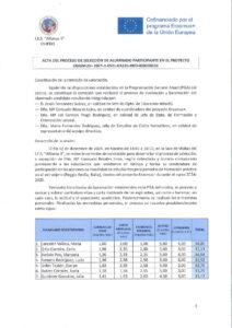 Acta de Selección del Alumnado 2024
