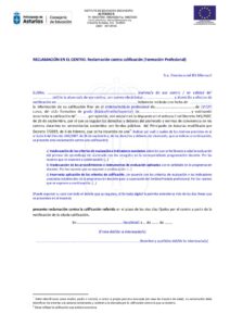 Calificación Ciclos Formativos